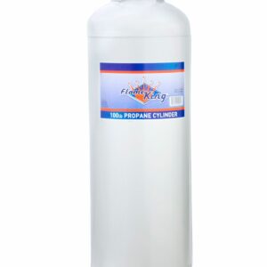 Flame King 100 lb Steel Propane Cylinder with OPD Valve for Grills & Heaters